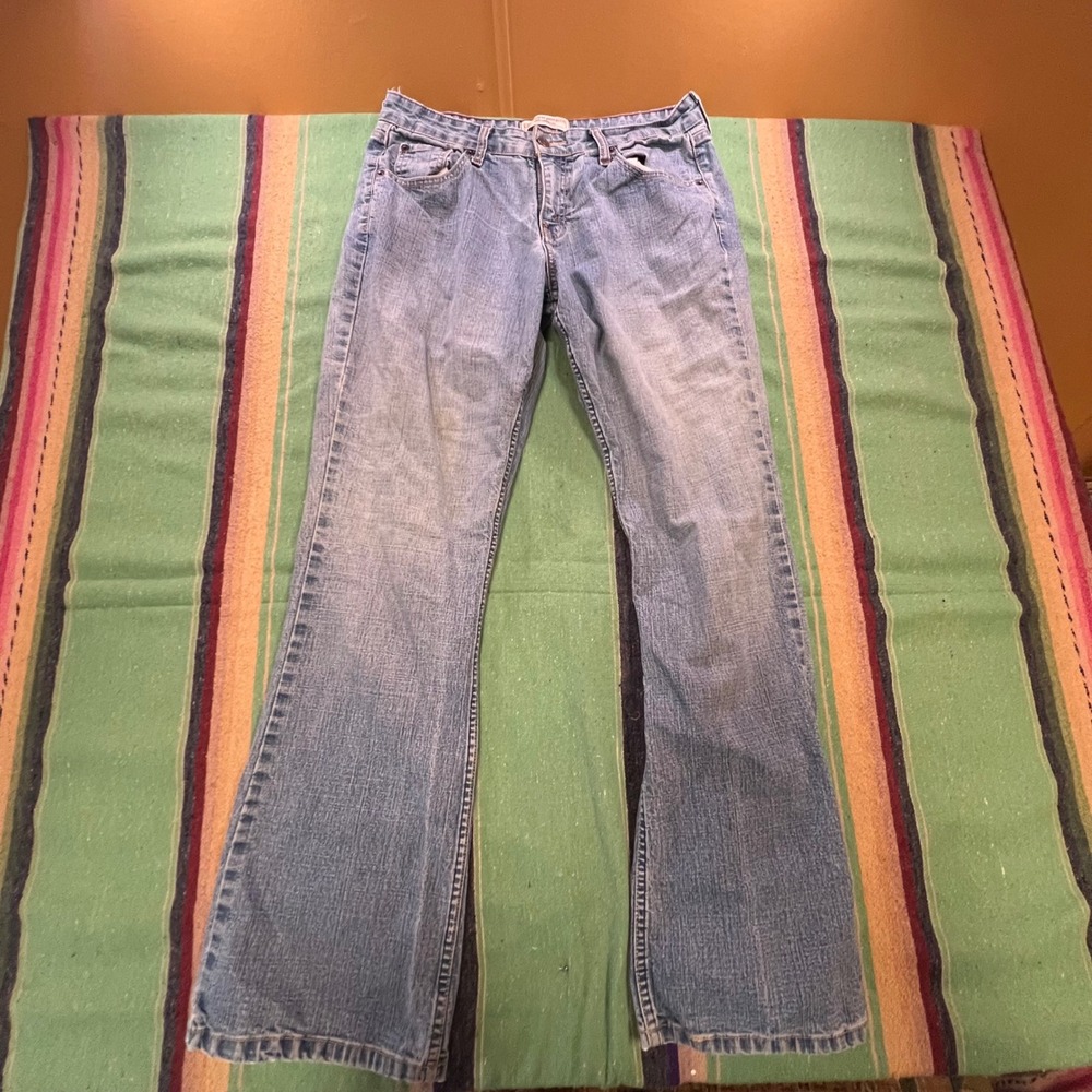 Levi Strauss Signature Bootcut Jeans Womens 10 Medium Blue Low Rise Stretch